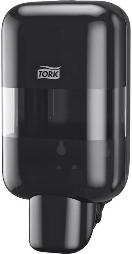 Tork Mini-Seifenspender und Handdesinfektionsmittel Spender Schwarz – Kompakter, hygienischer Wandhalter für Seifen und Handdesinfektionsmittel