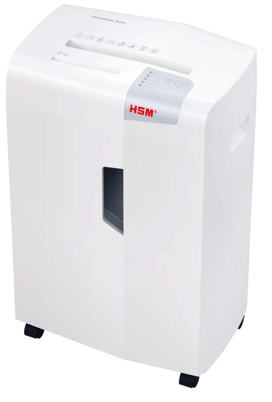 HSM Shredstar X24 Aktenvernichter 24-Blatt-Querschnitt P-4 4 x 37 mm 1039111