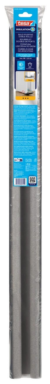 Joint d'étanchéité tesa Gris 80 mm PE (Polyéthylène), PEBD (Polyéthylène à basse densité), PL (Polyester)