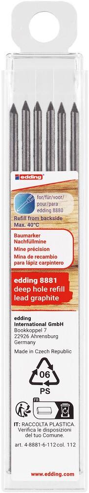 Mines pour porte-mines edding Graphite 8881 6 unités