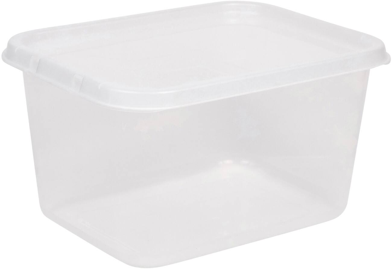 Boîte de rangement Viking Basic PP (Polypropylène) 25 L Avec couvercle Transparent 2,55 x 4,6 x 3,55 cm 3 unités