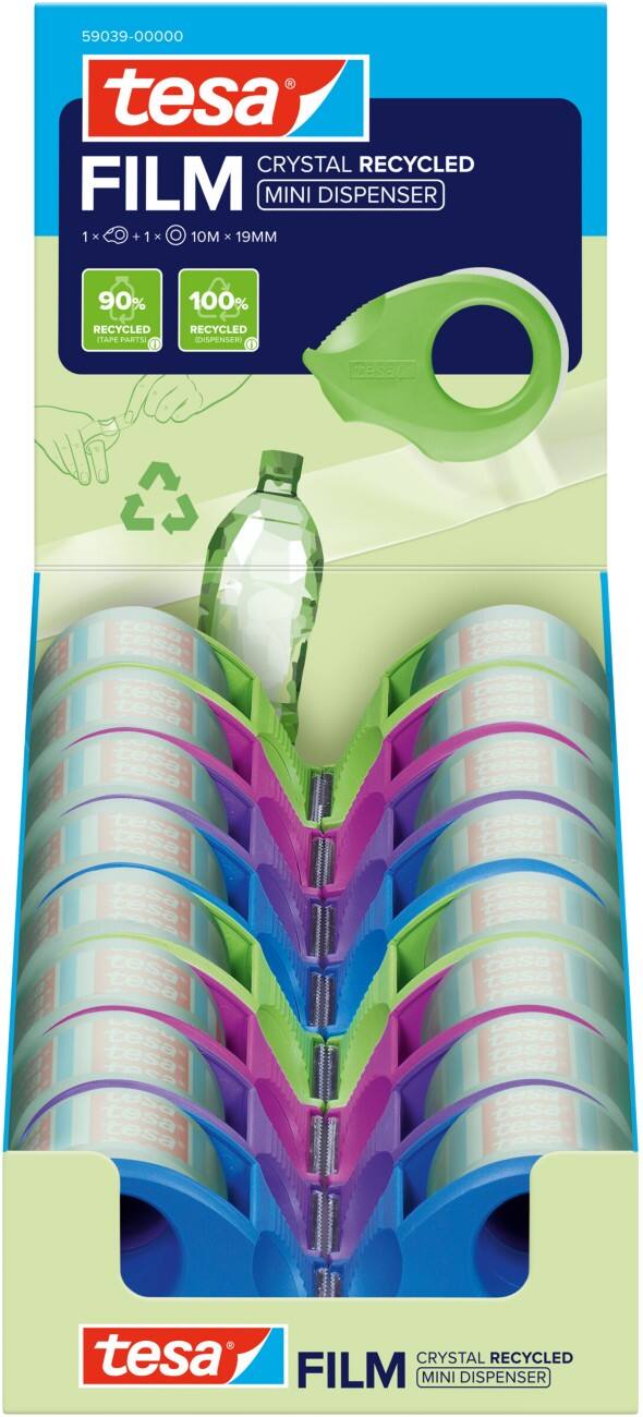 tesa Klebeband Transparent 25 (B) Kleiner Kern + Mini-Spender