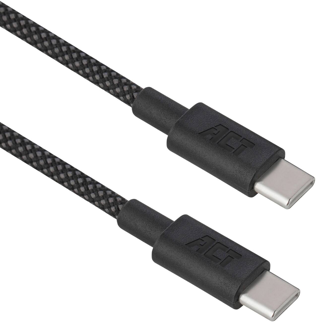 Câble USB-C ACT USB 2.0 1 m 240 W PD 3.2 Tressé Noir AC3086