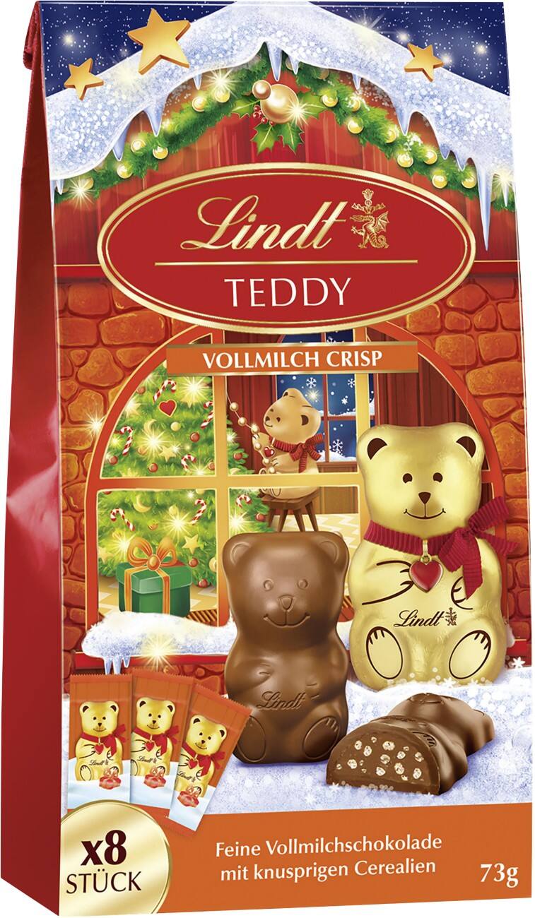 Lindt TEDDY Crisp Milchschokolade 73 g