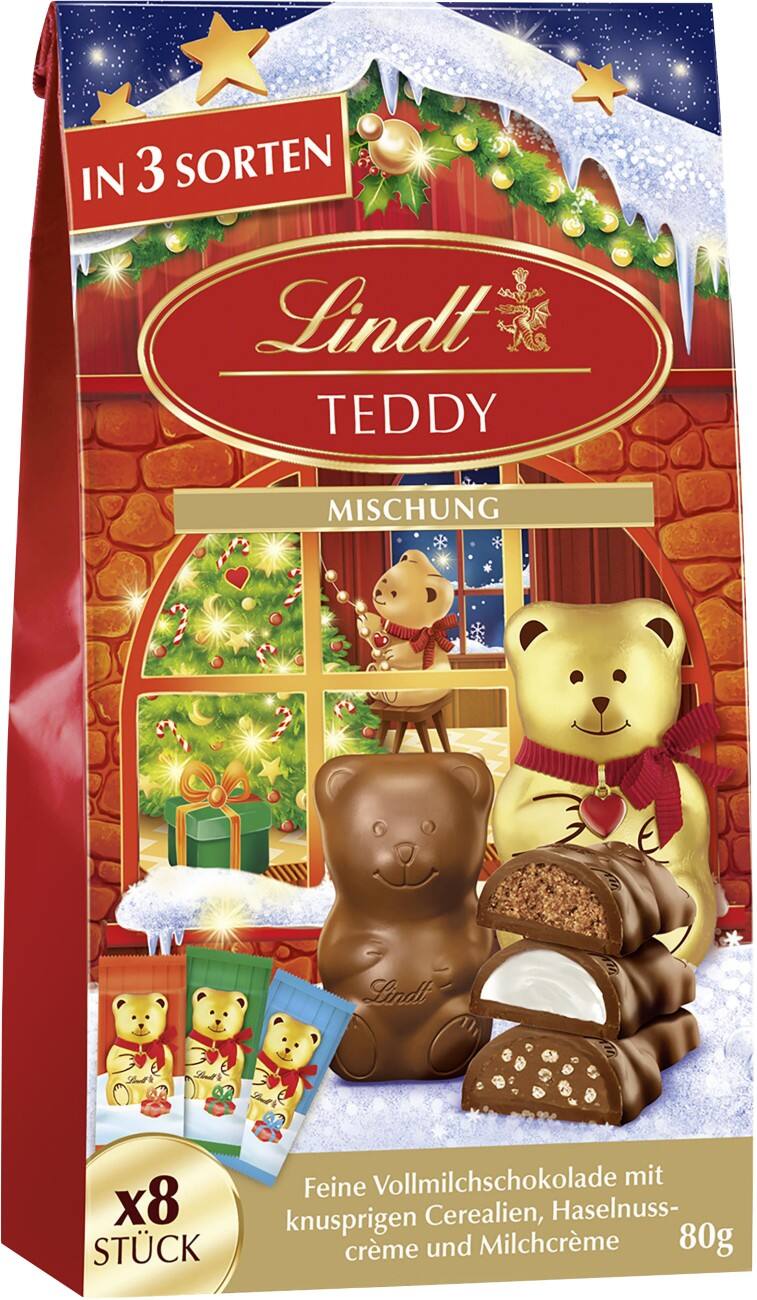 Lindt TEDDY Schokolade Mischung 80 g