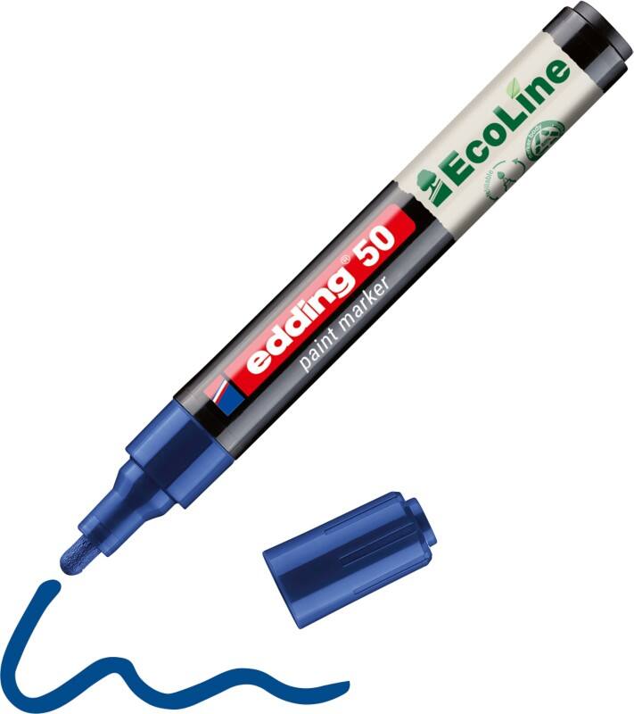 edding EcoLine 50 Permanent Lackmarker Blau