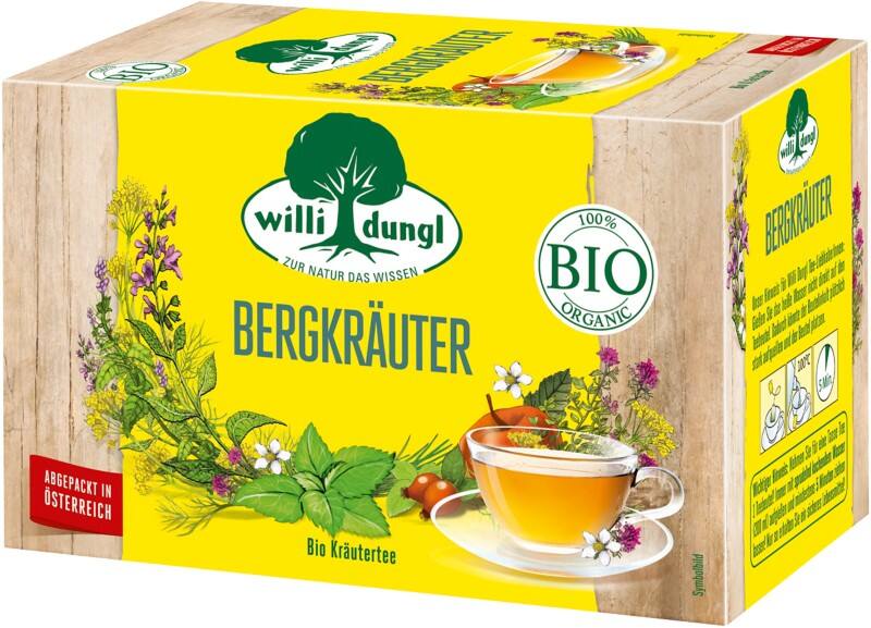 Thé Willidungl Herbes des Montagnes Sachets 20 unités de 2 g