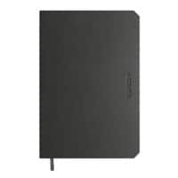 de KEMPEN Notizbuch DIN A6 Liniert Gebunden Seitlich gebunden Softcover Schwarz 192 Seiten