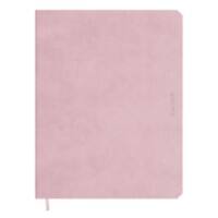 de KEMPEN Notizbuch A5 Liniert Gebunden Seitlich gebunden Softcover Rosa 192 Seiten