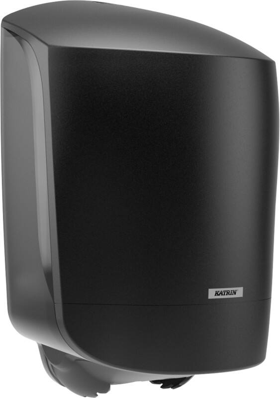 Distributeur d’essuie-mains en papier en rouleau KATRIN KAT82254 ABS (Acrylonitrile butadiène styrène), PC (Polycarbonate), POM (Polyoxyméthylène) Noir