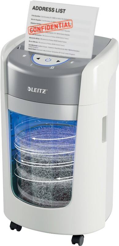 Destructeur de documents Leitz IQ OptiMax Home Office 225 Micro coupe 6 feuilles Niveau de sécurité P-5 15 L 8358
