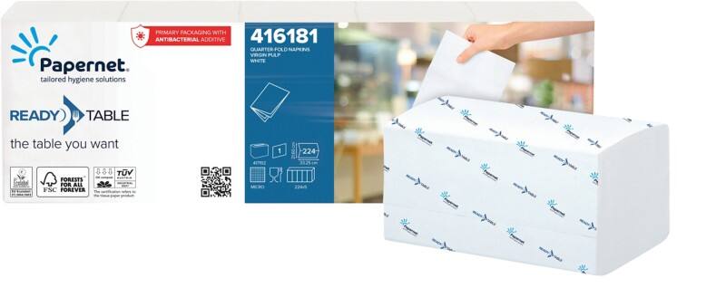 Papernet Ready Table Interfolded Quarter-Fold Servietten 224 Stück