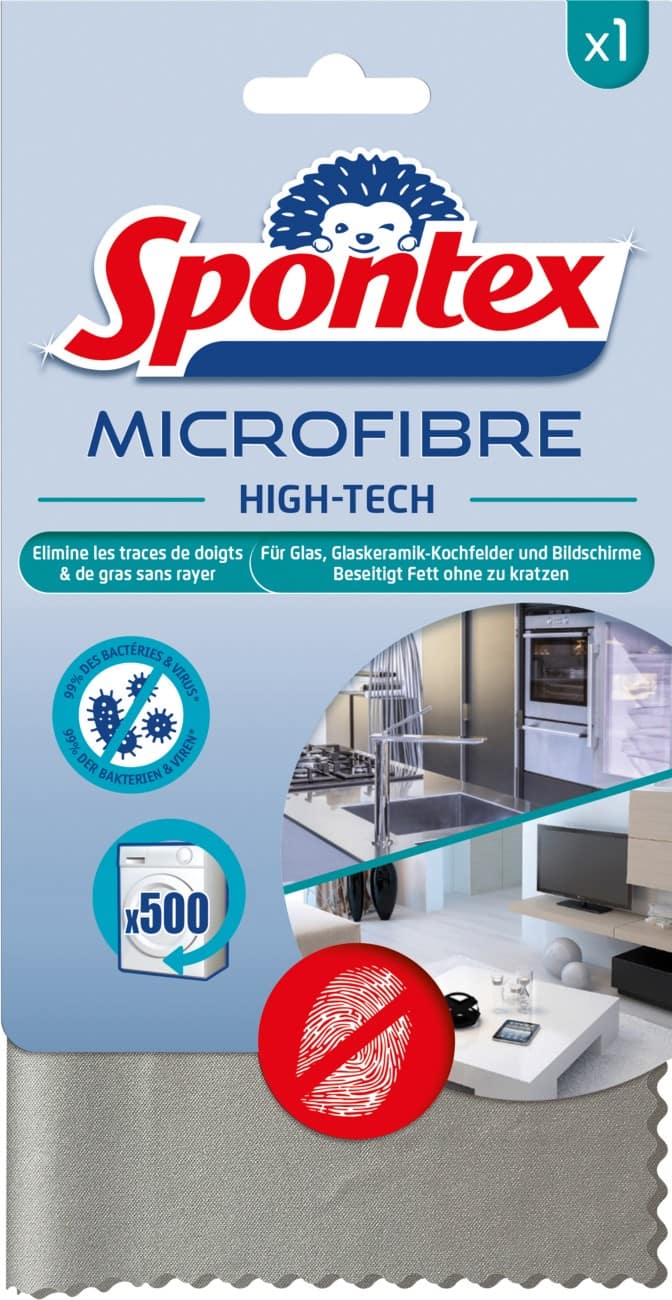 Spontex Reinigungstuch 45 cm x 32 cm Grau