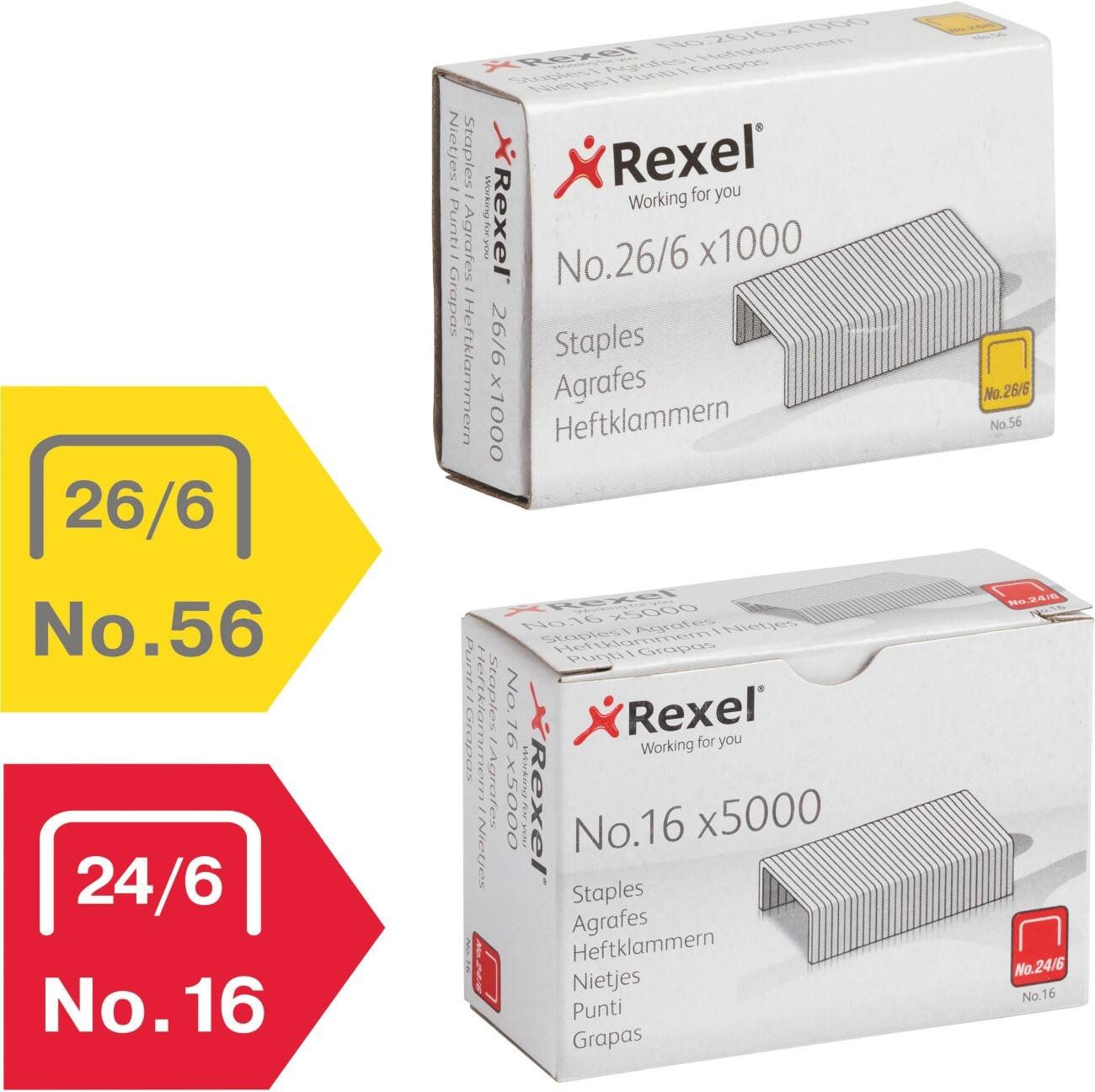 Agrafes Leitz Power Performance P2 Nr. 10 55771000 Acier Argenté 2000 Agrafes