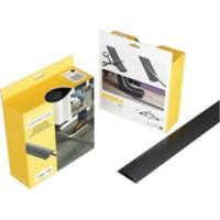 D-Line Kabelschutz Schwarz 6 cm x 1,2 cm x 1.800 mm