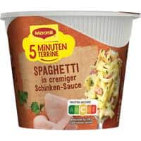Maggi 5 Minuten Terrine Instantsuppe Spaghetti in Schinkensauce