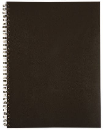 Bloc-notes Elco A4 Quadrillé Reliure spirale latérale Balacron Couverture souple Marron Perforé 80 pages