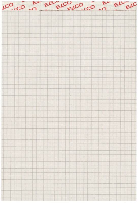 Bloc-notes Elco A5 Quadrillé Reliure agrafée supérieure Carton Couverture rigide Gris Perforé 100 pages