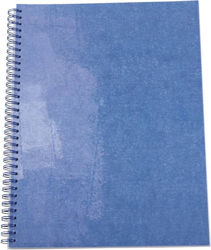 Bloc-notes Elco A4 Quadrillé Reliure spirale latérale Balacron Couverture souple Bleu Perforé 80 pages 2 unités