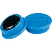 Nobo Whiteboard-Magnete Blau 0.1 kg Tragfähigkeit 13 mm 10 Stück