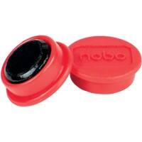 Nobo Whiteboard-Magnete Rot 0.1 kg Tragfähigkeit 13 mm 10 Stück