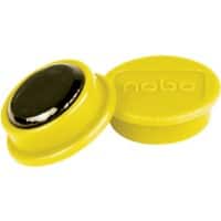 Nobo Whiteboard-Magnete Gelb 0.1 kg Tragfähigkeit 13 mm 10 Stück