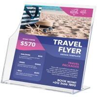 Archivo 2000 Prospektständer A4 1 Ebenen PS (Polystyrol) Transparent 6143 CS TP