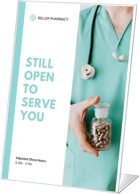 Porte-visuel Archivo 2000 A4 Portrait 1 niveau En forme en L 21 (l) x 7 (p) x 29 (h) cm Transparent