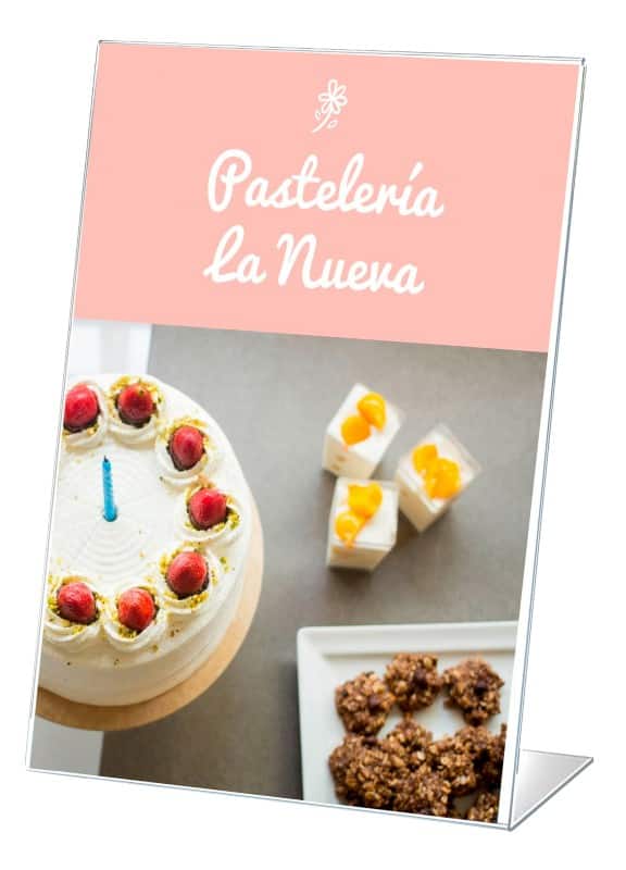 Archivo 2000 Tischaufsteller A7 L-Form 7,5 (B) x 3,5 (T) x 10,5 (H) cm Transparent