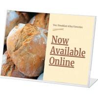 Archivo 2000 Tischaufsteller A5 quer L-Form 21 (B) x 5 (T) x 15 (H) cm Transparent