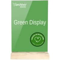 Archivo 2000 Tischaufsteller A4 quer T-Form 21 (B) x 4 (T) x 33 (H) cm Transparent