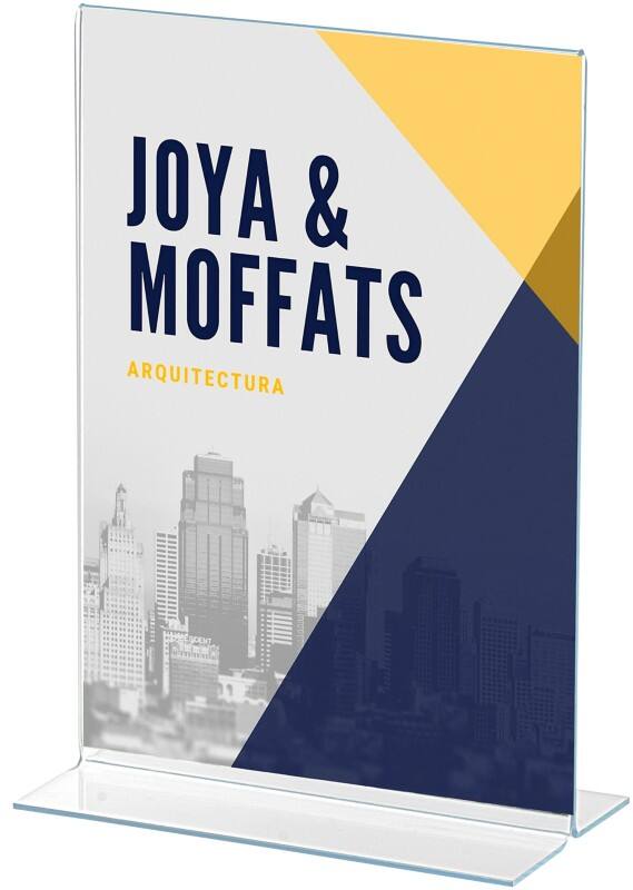 Archivo 2000 Tischaufsteller A3 T-Form 30 (B) x 10 (T) x 43 (H) cm Transparent