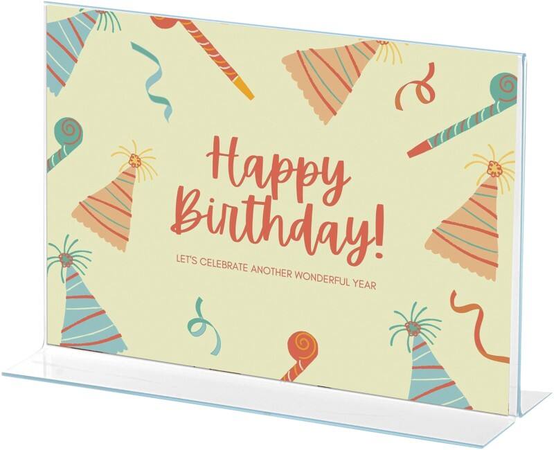 Porte-visuel Archivo 2000 A3 Paysage En forme de T 42 (l) x 10 (p) x 30,5 (h) cm Transparent