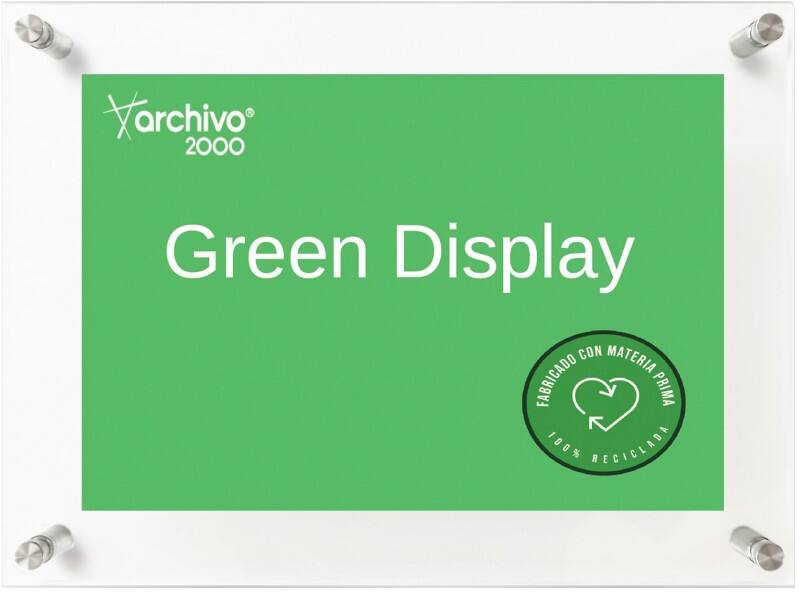 Archivo 2000 Wanddisplay A3 Wandmontage 34,5 (B) x 3,5 (T) x 47 (H) cm Transparent