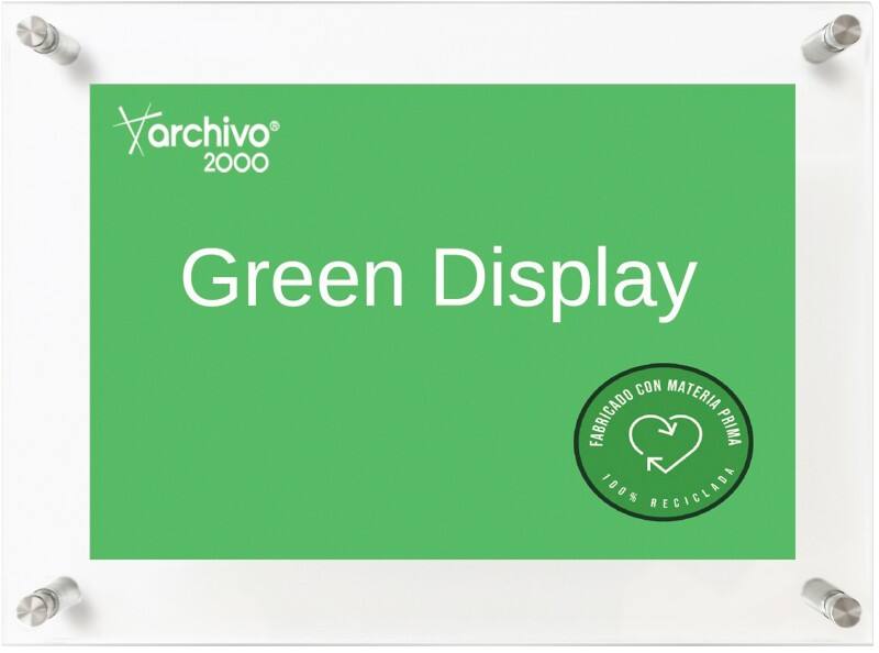 Archivo 2000 Wanddisplay A4 Wandmontage 33 (B) x 3,5 (T) x 14 (H) cm Transparent