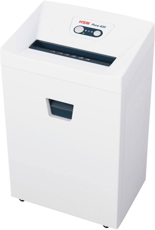 Destructeur de documents HSM Pure Niveau de sécurité P-2, O-2, T-2, E-2