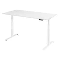 Bureau assis-debout Hauteur ajustable électriquement T-Pied 1600 (l) x 800 (p) x 1295 (h) mm Bois, Métal