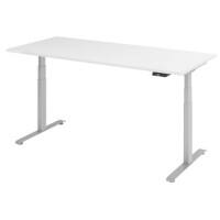 Sitz-Stehschreibtisch T-Fuss 1.800 (B) x 800 (T) x 1.295 (H) mm Holz, Metall