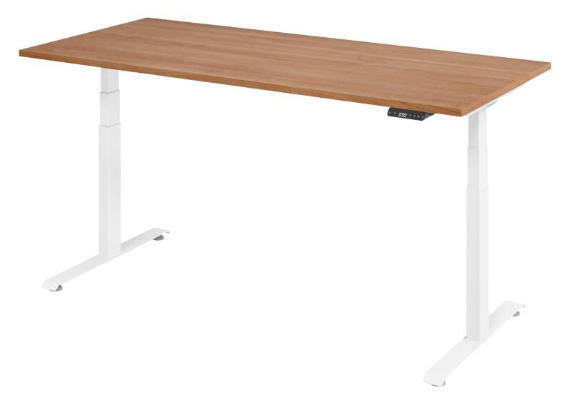 Sitz-Stehschreibtisch VLXK6519/N/W Beige, Weiss 1’800 x 800 x 1’295 mm