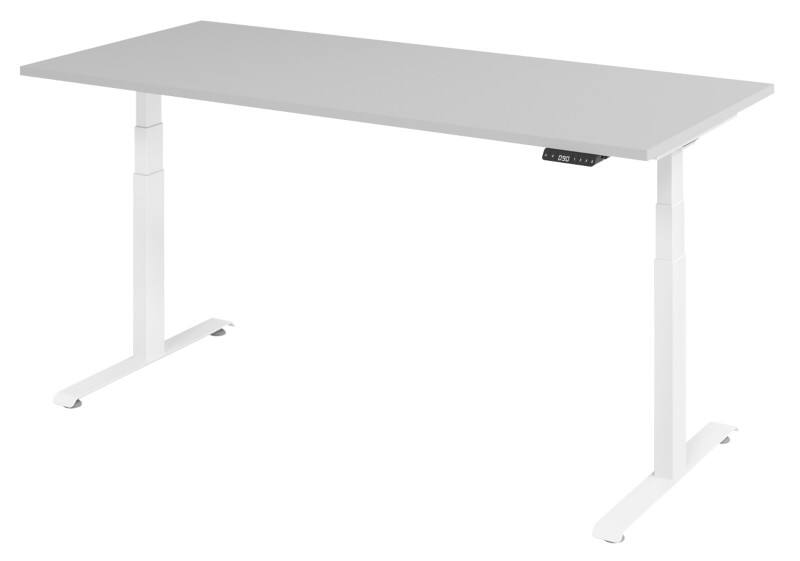 Bureau assis-debout Hauteur ajustable électriquement T-Pied 1800 (l) x 800 (p) x 1295 (h) mm Bois, Métal