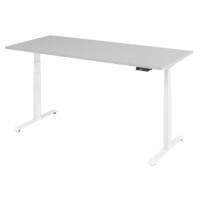 Bureau assis-debout Hauteur Ajustable électriquement Bois, Métal Blanc T-Pied 1800 x 800 x 1295 mm