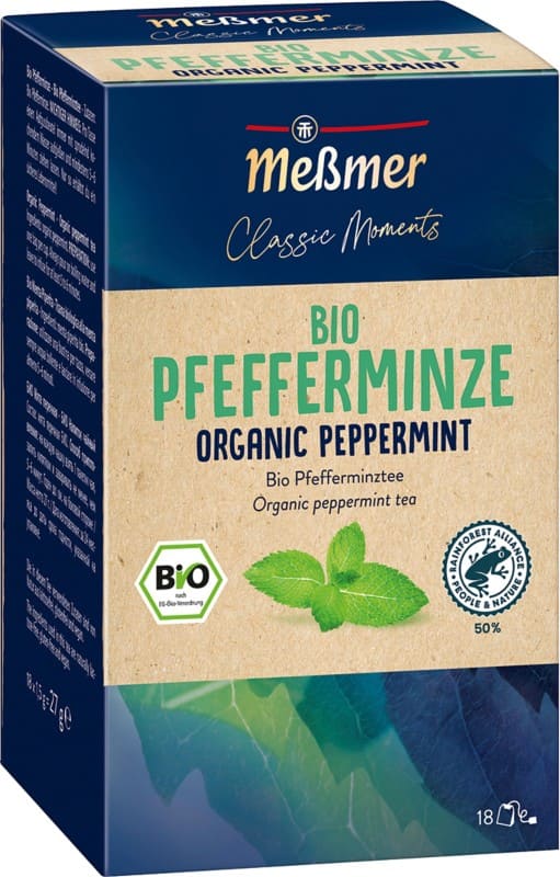 Sachets de thé Tisane Meßmer Classic Moments BIO Menthe poivrée 18 Unités de 1.5 g