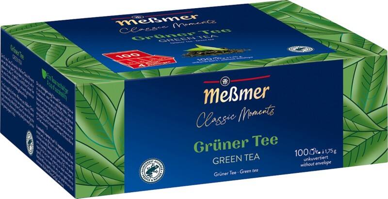 Sachets de thé Meßmer Classic Moments Thé vert 100 unités