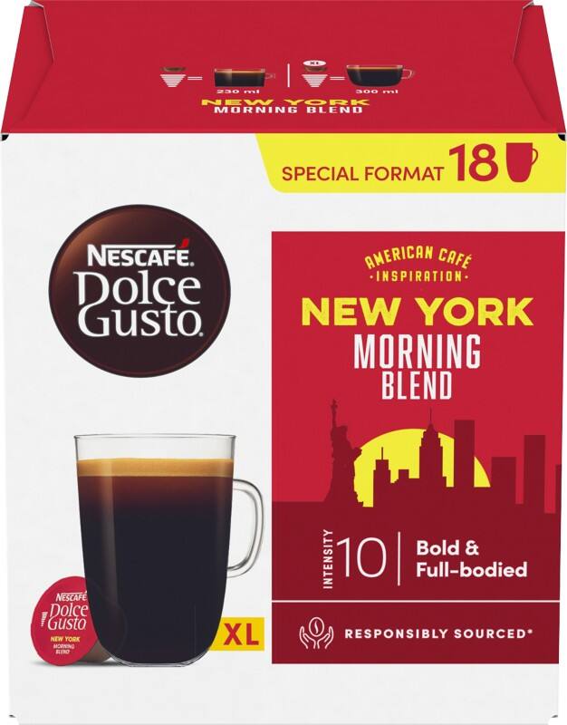 Capsules de café NESCAFÉ Dolce Gusto New York Morning Americano 8,3 g 18 unités