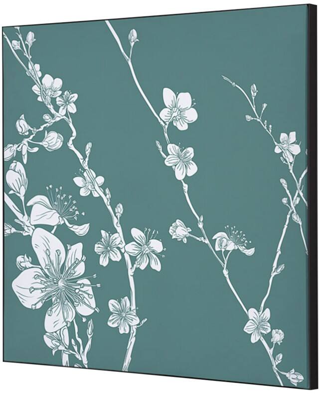 Cadre tissu SHOWDOWN Japanese Blossom Multicolore Aluminium