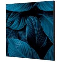 Cadre tissu SHOWDOWN Botanical Leaves Multicolore Aluminium