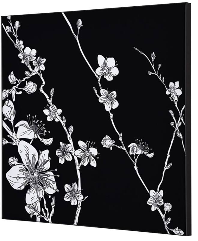 Cadre tissu SHOWDOWN Japanese Blossom Multicolore Aluminium