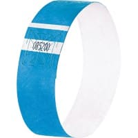 Bracelets d'événement Sigel Super Soft Bleu néon 120 Unités