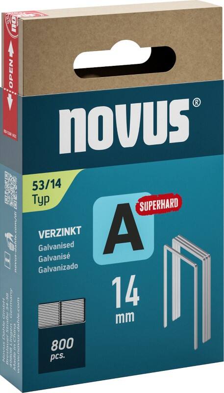 Novus Heftklammern A 53 042-0781 14 mm Superhard 800 Heftklammern