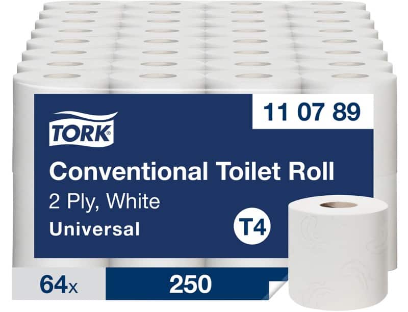 Papier toilette Tork Universal 2 épaisseurs 110789 64 Rouleaux de 250 Feuilles